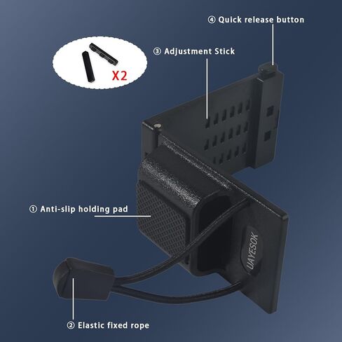 UAYESOK Quick-Release Radio Belt Holster, Tactical Adjustable Walkie Talkie Belt Clip Holder for BaoFeng Kenwood Motorola YAESU Midland HT Scanner Two Way Radio in Saudi Arabia