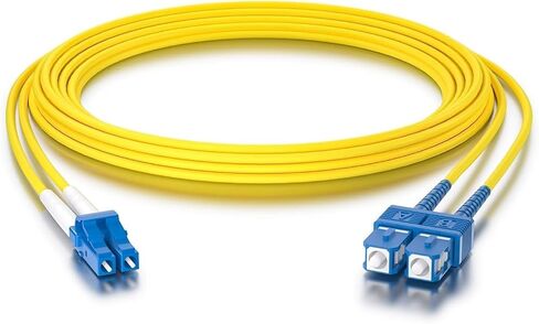 OS2 SC إلى LC CABLE CABLE CABLE الوضع المفرد - 7M (23 قدمًا) - طقوس كابل كابل بصري 10 جيجا بايت/جيجابت - LSZH 9/125μM ، SMF ، الأصفر in Kuwait
