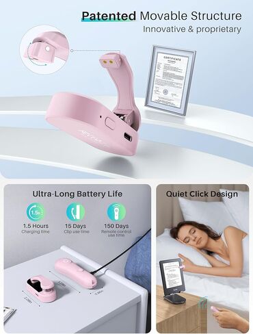 [#1 Fit for Thick Case] Remote Control Page Turner for Kindle Paperwhite Oasis Kobo, Kindle Accessories Clicker with Case-Fit Clip, Reading Novels/Comics for iPhone iPad Android Tablet Samsung -Black in Kuwait