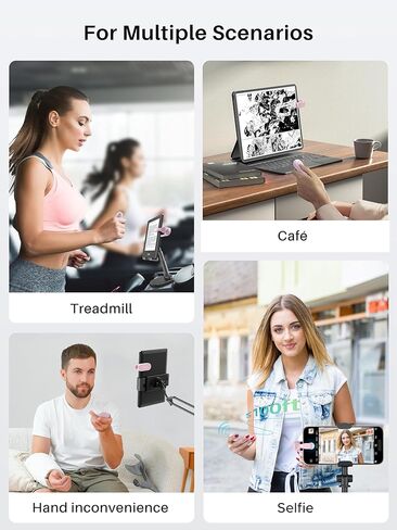 [#1 Fit for Thick Case] Remote Control Page Turner for Kindle Paperwhite Oasis Kobo, Kindle Accessories Clicker with Case-Fit Clip, Reading Novels/Comics for iPhone iPad Android Tablet Samsung -Black in Kuwait