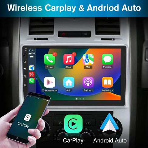Car Radio Stereo Andriod 13 for Chrysler 300C 2004-2011 with GPS Navigation Apple CarPlay Andriod Auto in Saudi Arabia