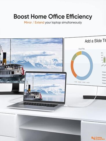 CableCreation USB C to HDMI Cable 6FT Male to Male, Thunderbolt 3/4 Compatible for Home Office, 4K High Speed for Galaxy S24/S24 Ultra/S24+/MacBook Pro/Air/M1,iPad Pro and More - Black in Saudi Arabia