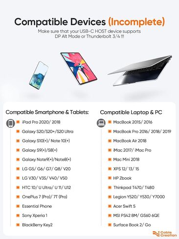 CableCreation USB C to HDMI Cable 6FT Male to Male, Thunderbolt 3/4 Compatible for Home Office, 4K High Speed for Galaxy S24/S24 Ultra/S24+/MacBook Pro/Air/M1,iPad Pro and More - Black in Saudi Arabia