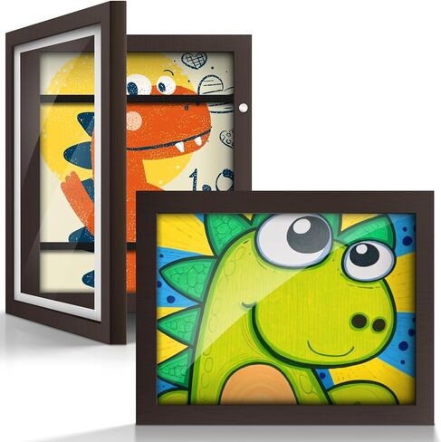 2-pack 10x12.5 إطارات فنية للأطفال ، إطارات العمل الفنية في الأمام الافتتاحية ، شاشة عرض فنية للطفل ، إطار تخزين الأطفال للجدار ، يحمل رسومات 50pcs ، الحرفية ، المشروع الفني ، العمل المدرسي. in Saudi Arabia