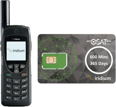 OSAT Iridium 9555 هاتف يعمل عبر الأقمار الصناعية وبطاقة SIM مسبقة الدفع، الدفع الآجل، بطاقات SIM ذات العقد الشهري المرن جاهزة للتنشيط - الرسائل الصوتية والرسائل النصية القصيرة، تغطية عالمية للرسائل النصية القصيرة، لا يشمل وقت البث in Kuwait