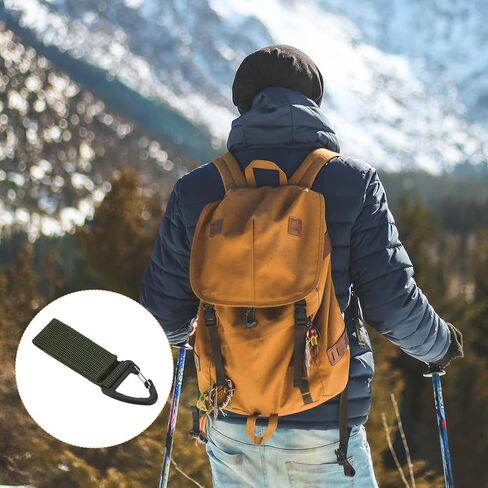 PATIKIL Belt Keeper Key Chain, Nylon Webbing Strap Hanging Gear Buckle Key Chain Hook with Triangle Snap for Outdoor Camping in Saudi Arabia