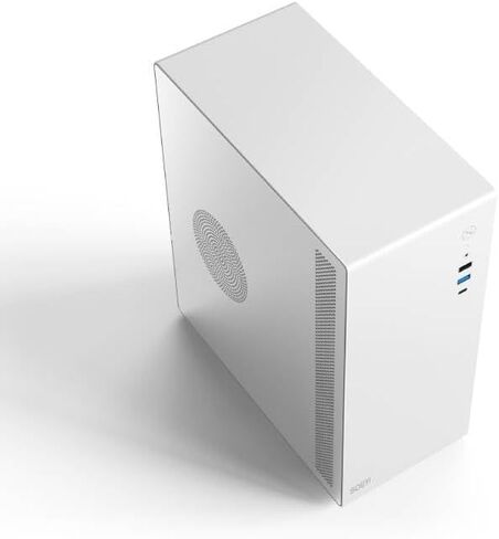 حالة كمبيوتر V100 Micro ATX/ITX ، حالة كمبيوتر متعددة الوظائف ، حالة عمل مع لوحة جانبية SPCC ، دعم بطاقة CPU 280 مم VGA (أسود) (أسود) in Kuwait