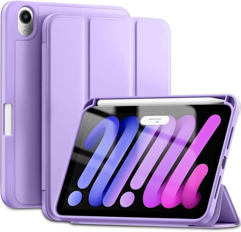 Wenlaty for iPad Mini 7/6 Case 2024/2011 (A17 Pro), for iPad Mini 7th/6th Generation Case 8.3 Inch with Pencil Holder, Slim Trifold Stand Cover with Soft TPU Back, Auto Sleep/Wake, Sky Blue in Saudi Arabia