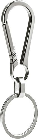 Titanium Carabiner Keychain Multi Functional Lightweight Outdoor Keychain Minimalist Key Holder with Titanium Key Ring in Saudi Arabia