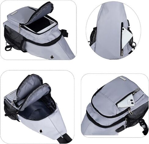 JENAGREEN Waterproof Sling Backpack Crossbody Sling Bag for Women Men, Multipurpose Travel Hiking Adjustable Chest Bag Casual Daypack in Saudi Arabia