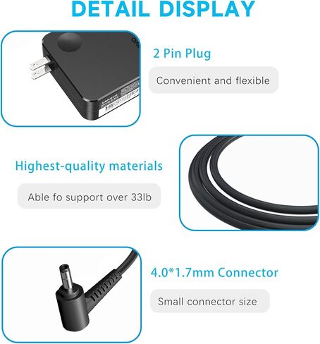 65W USB-C Latop Wall Charger for Lenovo Yoga C940 C740 C930 Yoga 7 14itl5 15itl5,Ac Wall Adapter for ThinkPad E580 E585 E590 E595 ThinkPad X1 Carbon T470s T480 T490 T580 Laptop Power Supply Cord in Saudi Arabia
