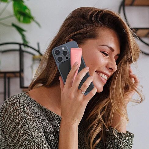 DOB SECHS Large Silicone Lip Holder Compatible with Summer Fridays, Tower 28, Laneige Lipstick Lip Glaze Phone Case Back Stick On Holder for iPhone and Android Smartphones, Black in Saudi Arabia
