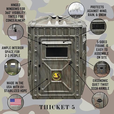 Outta موقع صيد أعمى-4 و 5 من جانب عالي الكثافة الصيد البلاستيكي أعمى-1-2 و 2-3 شخص من الأرض الصلبة الأراضي العمياء للغزل in Kuwait