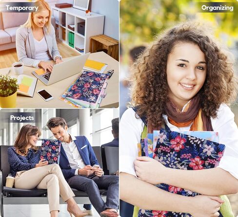 Forest Series Expanding File Folder Stylish Funky Cute Retro Document Organizer with Natural Scenes for Students,Teachers & Freelancers - Green Jungle in Kuwait
