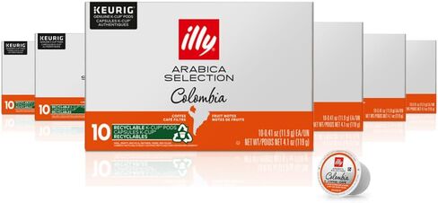 illy Coffee, Dark Roast, K-Cup for Keurig, 100% Arabica Bean Signature Italian Blend, Premium Gourmet Roast Single Serve Drip Coffee in Saudi Arabia
