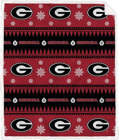 NCAA Wrap Sherpa Flannel Fleece Blanket in Kuwait