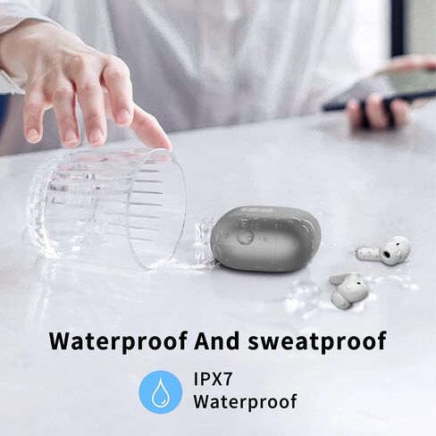Wireless Earbuds, Bluetooth 5.3 Headphones in Ear with HiFi Stereo Deep Bass, 4 ENC Noise Cancelling Mic Wireless Earphones 40H, in-Ear Earbud Bluetooth Dual LED Display IP7 Waterproof, Royal Blue in Saudi Arabia