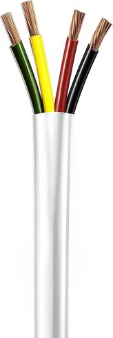 16/4 500 Ft. 4 Conductors Audio Speaker Lightning Installation High-Power Home Wiring Cable Wire (Black, 16-4 500ft) in Kuwait