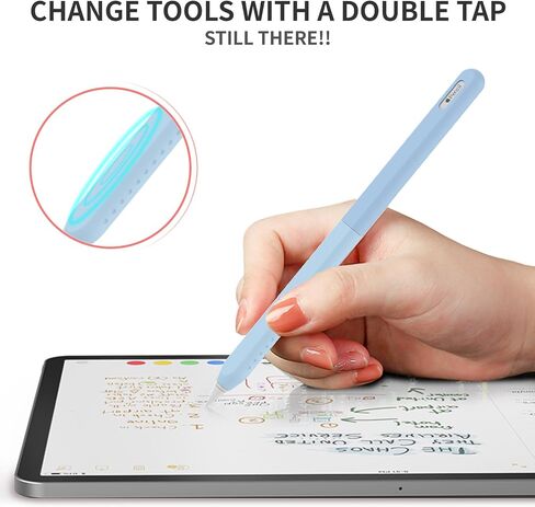 LJFLYXRI Case for Apple Pencil 2nd Generation Dual Color Anti-Roll Design, Comfortable Grip, and Enhanced Protection Transform Your Pencil with The Classic Pencil Case Perfect Grip (Pink) in Saudi Arabia