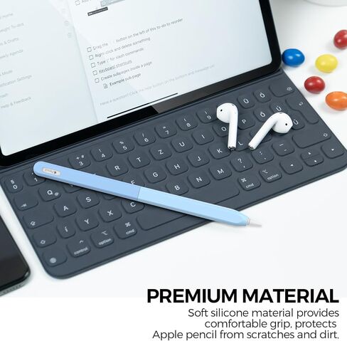 LJFLYXRI Case for Apple Pencil 2nd Generation Dual Color Anti-Roll Design, Comfortable Grip, and Enhanced Protection Transform Your Pencil with The Classic Pencil Case Perfect Grip (Pink) in Saudi Arabia