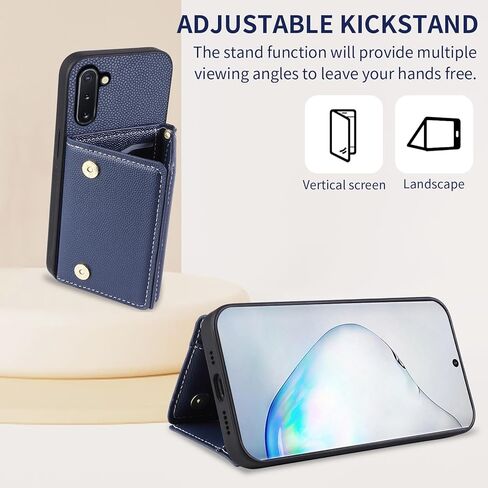 علبة الهاتف لـ Samsung Galaxy Note 10g 5g محفظة مع حزام كتف Crossbod in Kuwait