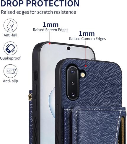 علبة الهاتف لـ Samsung Galaxy Note 10g 5g محفظة مع حزام كتف Crossbod in Kuwait