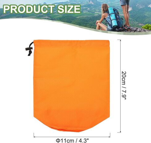 PATIKIL Stuff Sack, Waterproof Outdoor Storage Sack Portable Drawstring Dust Flap Bags Lightweight Sleeping Bag for Camping Hiking Backpacking in Kuwait