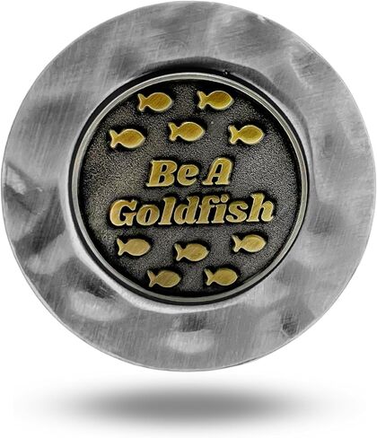 Be a Goldfish Ted Lasso Unique Magnetic Metal Golf Ball Marker with Hat Clip Accessory for Men & Women in Saudi Arabia