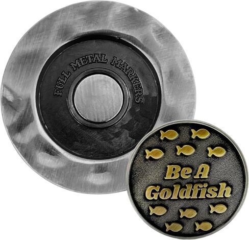 Be a Goldfish Ted Lasso Unique Magnetic Metal Golf Ball Marker with Hat Clip Accessory for Men & Women in Saudi Arabia