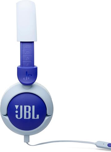 JBL Junior 320 - Wired on-Ear Kids Headphones Safe Sound (<85dB), Built-in mic, Fit for Kids and Customizable with Included Stickers (Purple) in Kuwait
