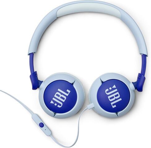 JBL Junior 320 - Wired on-Ear Kids Headphones Safe Sound (<85dB), Built-in mic, Fit for Kids and Customizable with Included Stickers (Purple) in Kuwait