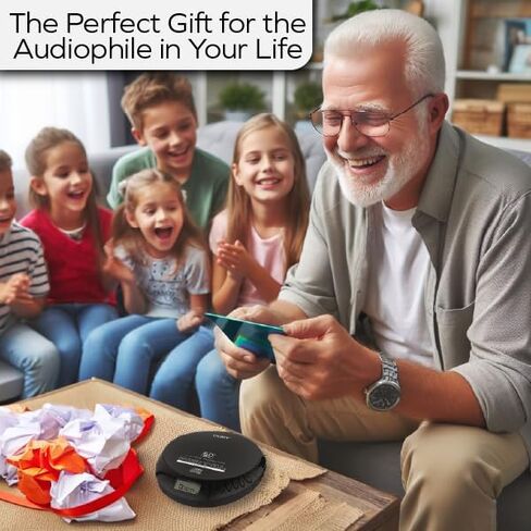 Coby CD Player Portable Bluetooth CD Player for Car, Headphones, FM, AUX, MP3 Anti-Skip CD Player for Home, Compact Discman, Rechargeable, Lightweight (Renewed) in Saudi Arabia