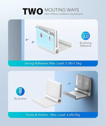 6 Pack Foldable Controller Wall Mount Holder for Xbox PS5 PS4 PS3 Switch Pro Strong Adhesive/Screw Upgraded Controller Stand Hanger with Anti-slip Pad Universal Gaming Remote, Headphone Accessories in Kuwait