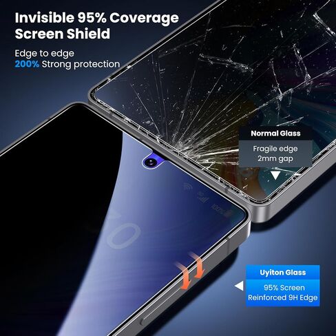 Uyiton Unbreak-Glass for Samsung Galaxy S22+ Plus Protector ، [دعم بصمات الأصابع بالموجات فوق الصوتية] in Kuwait