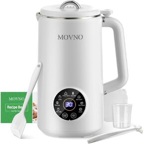 8 IN 1 Nut Milk Maker Machine, 1000ml Capacity Homemade Almond, Oat, Coconut, Soy, Plant Based Milks and Non Dairy Beverages, Automatic Soy Milk Maker Blender with Delay Start/Keep Warm/Boil Water