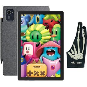 HUION Kamvas Slate 10 Standalone Drawing Tablet No Computer Needed with Full-Laminated Screen, 10.1" Digital Art Tablet with 4096 Levels Stylus Pen, Skeleton Glove, Android 12, 8GB+128GB