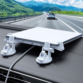Linkoostar Starlink Mini Car Mount for Dashboard, Starlink Mini Mount for Car Starlink Mini Suction Cup Mount for Dashboard & windshield Suitable for Most Vehicles and Ensures Stable Satellite Signal