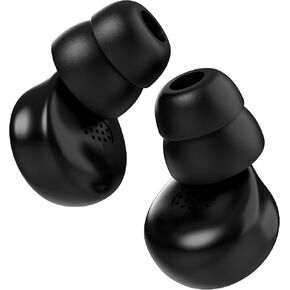 M1 Earplugs, 45dB Ear Plugs for Sleeping, High Fidelity Ear Plugs for Noise Reduction, Work, Travel, Sports, with 6 Silicone Earplug Tips, Reusable Noise Cancelling Ear Plugs, Black