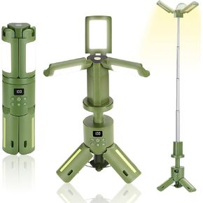 Rechargeable Camping Light 14000mAh, Telescopic Camping Lantern 6000LM, Waterproof Magnetic Work Light, Dimmable, Foldable, Multi-Mode for Outdoor, Emergency, Hiking, Car Repair