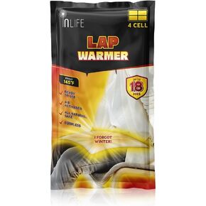 InLIFE Super Warmer for Lap and Body, Wider Area Covered, Outdoor Activities and Indoors, Air-Activated, Warm Rapidly, Single Use, Ready & Easy to Use, Consistently Long Last for 18 Hours, Odorless