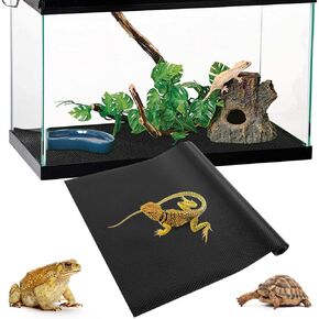 السجاد الزواحف ، 17 "× 78" PVC PET Mat Mat Terrarium Lizards Bedding ، حصيرة أرضية غير قابلة للانزلاق للثعابين ، السلاحف ، الحرباء ، Gecko ، التنين الملتحي ، الإغوانا وغيرها من الزواحف (الأخضر)