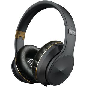 Adult Wireless Bluetooth Headphones Noise Canceling Headphones Foldable Over Ear Headphones with Microphone Deep Bass for Cellphone Class Game Office Home Travel (Yellow)