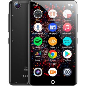 80GB MP3 Player with Bluetooth and WiFi, MP3 Player with Rear Camera, Android Mp4 Mp3 Player with Spotify, Audible, Amazon Music, Deezer, Portable Music Player with Speaker, FM Radio, E-Book