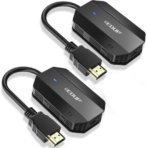 Wireless HDMI Transmitter and Receiver EDUP, Wireless HDMI Extender Kit, Plug & Play, 50M/165FT Long Range, for Streaming/Casting Video and Audio to Monitor from Laptop/PC/HDTV/Projector/Camera