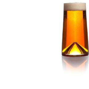 Monti 13 oz IPA Beer Glasses - Set of 2 Handmade Drinking Glasses, Craft Beer Glassware for Bar, Aerating Inverted Bottom, Lead-Free Crystal, Giftbox Included - Clear in Saudi Arabia