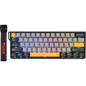EPOMAKER Aula WIN60 HE 60% Wired Magnetic Keyboard with Adjustable Actuation, 8000 Hz Polling Rate, Hall Effect Switches, Hot-Swap, for FPS Games (Black)