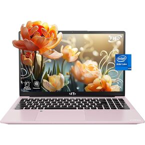 NIMO 15.6 IPS FHD-Student-Laptop, 16GB RAM 1TB SSD Backlit Keyboard Fingerprint Intel Pentium Quad-Core N100 (Beat to i3-1115G4, Up to 3.4GHz) Computer with WiFi 6 Numpad Win 11 Silver