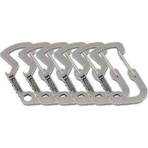 Bushcraft Key Chain Bottle Opener Carabiner Snap Clip Hooks Hiking, Backpacking, Camping, Hunting, Fishing, Biking, Skiing, Tailgate Parties