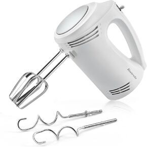 Electric Hand Mixer, Powerful Mixing for Kitchen Baking, S1, White