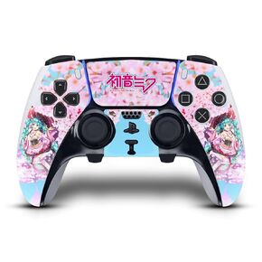 تصاميم علبة الرأس مرخصة رسميًا Hatsune Miku Night Sky Graphics Vinyl Finyl Gaming Skin Decal Cover متوافقة مع Sony PlayStation 5 PS5 Dualsense Edge Controller